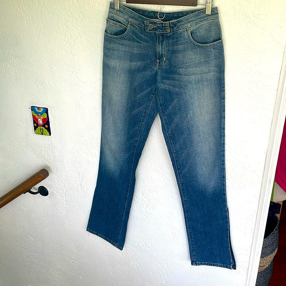 GUESS Vintage Y2K Rare Retro Bootcut‎ Jeans with side slits Size 28/32” Inseam